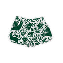 Game Day Green Piper Otomi Quilted Scallop Shorts *Web Exclusive*