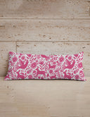 Piper Otomi Fuchsia Quilted Oblong 14"x33" Pillow