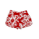 Piper Otomi Red Quilted Scallop Shorts *Web Exclusive*