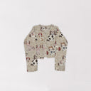 Foo Dogs Rose Cropped Quilted Jacket