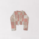 Waverly Patchwork Rose Cropped Quilted Jacket