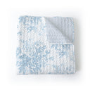 Rose Toile Blue Baby Blanket