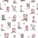 Thunderbird Boots Pink Quilted Snap Jacket