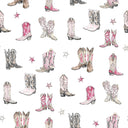 Thunderbird Boots Pink Zipper Tote Bag