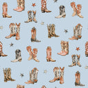 Thunderbird Boots Blue Baby Blanket