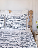 Aledo Toile Navy Quilt