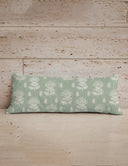 Erin and Ben Co. Clover Sage Quilted Oblong 14" x33" Pillow