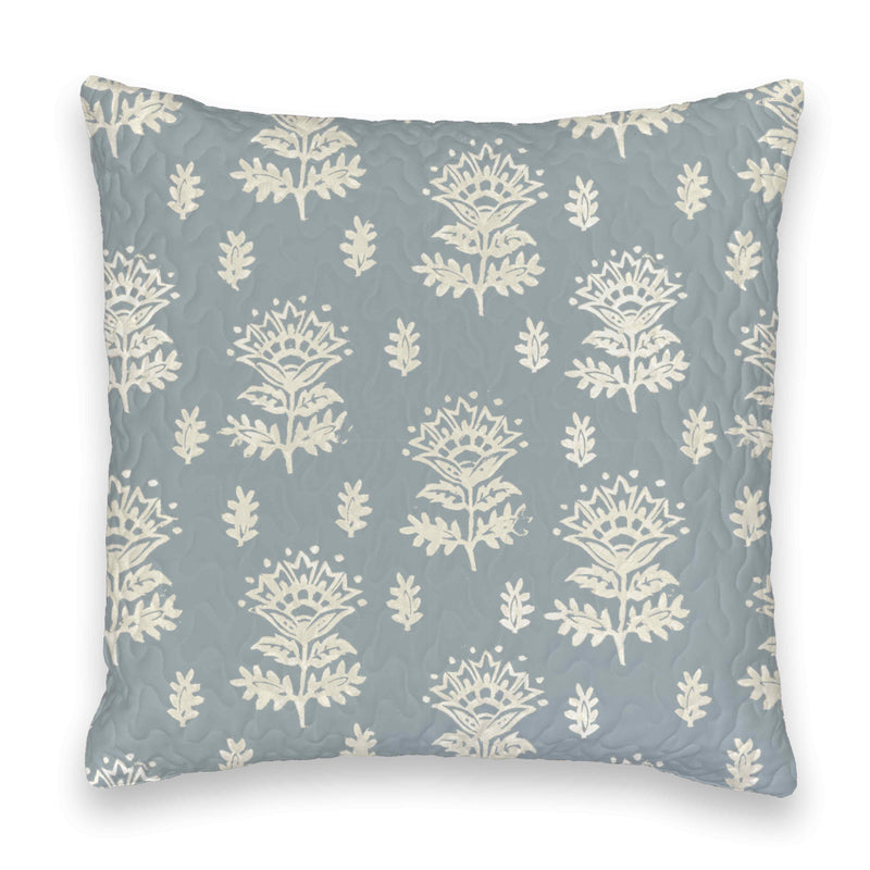 Erin and Ben Co. Clover Blue Quilted 20" Pillow