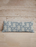 Erin and Ben Co. Clover Blue Quilted Oblong 14" x33" Pillow