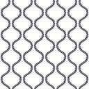 Charlotte Navy Quilted Makeup Bag