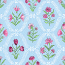 Charlotte Maya Blue Quilted Travel Case