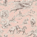 Buffalo Toile Rose Makeup Bag