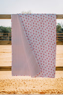 Picnic Floral Red Quilt
