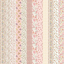 Paige Patchwork Stripe Rose Zipper Tote Bag