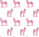 Donkey Icon Fuchsia Quilted Garment Bag