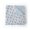 Sweater Pups Blue Quilt