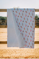 Sweater Pups Blue Quilt