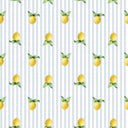 Lemon Sorbet Blue Zipper Tote Bag