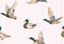Mallory Ducks Pink Zipper Tote Bag