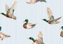Mallory Ducks Blue Quilted Jacket