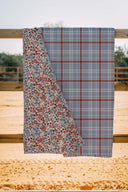 Erin and Ben Co. Willow Plaid Blue Quilt