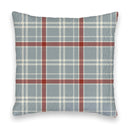 Erin and Ben Co. Willow Plaid Blue Quilted 20" Pillow