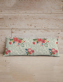 Erin and Ben Co. Zara Floral Linen Quilted Oblong 14" x33" Pillow