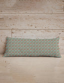 Erin and Ben Co. Zara Floral Linen Quilted Oblong 14" x33" Pillow