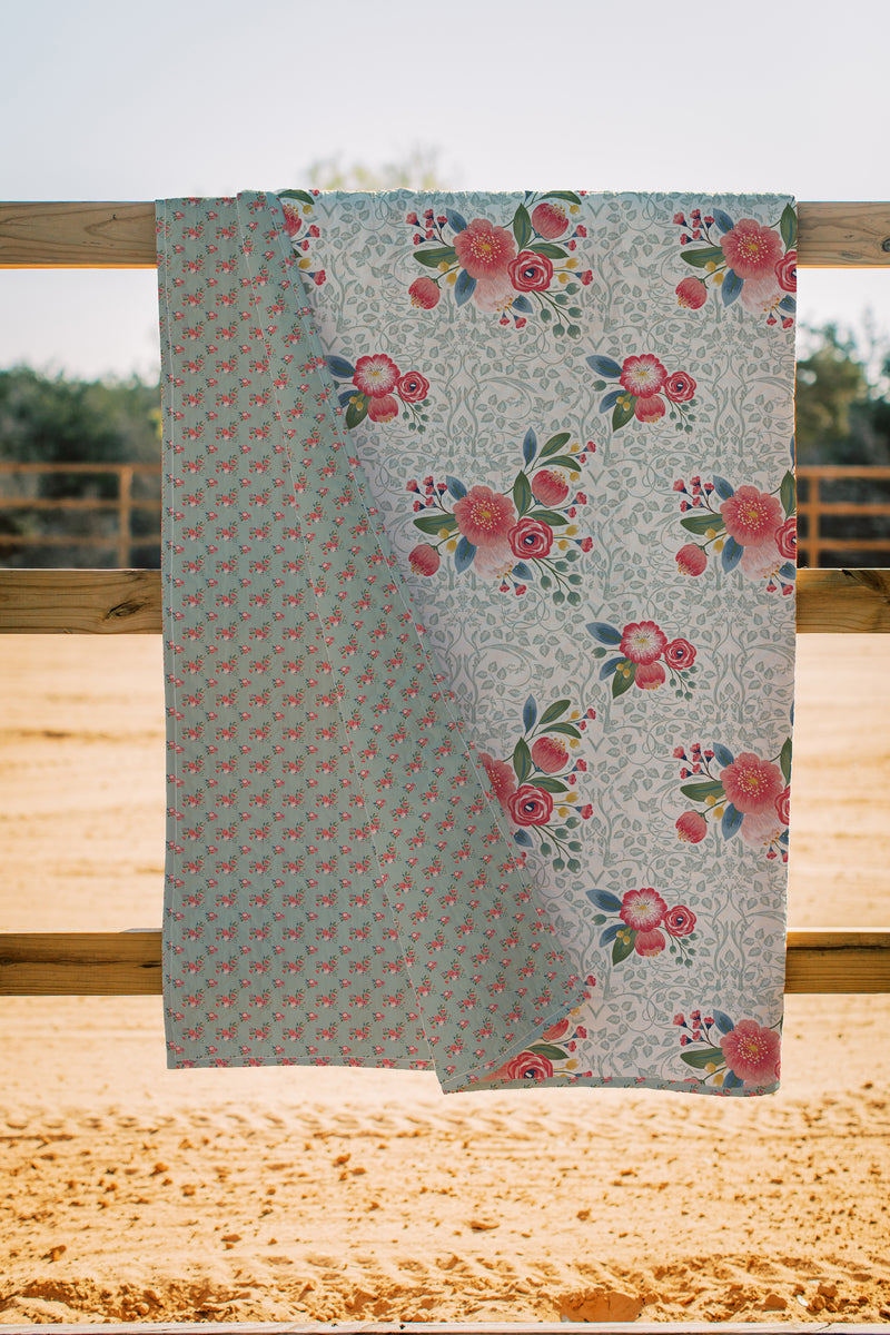 Erin and Ben Co. Zara Floral Linen Quilt