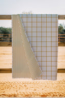 Erin and Ben Co. Farmhouse Check Gold Quilt