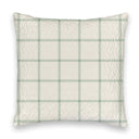 Erin and Ben Co. Farmhouse Check Sage Quilted 20" Pillow