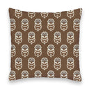 Erin and Ben Co. Sadie Floral Icon Brown Quilted 20" Pillow