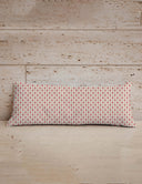 Erin and Ben Co. Sadie Floral Icon Blue Quilted Oblong 14" x33" Pillow