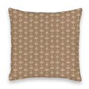 Erin and Ben Co. Chestnut Garden Brown Quilted 20" Pillow