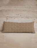 Erin and Ben Co. Chestnut Garden Brown Quilted Oblong 14" x33" Pillow
