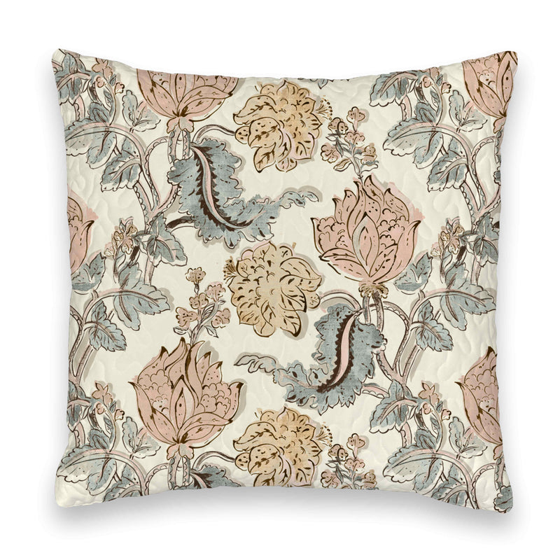 Erin and Ben Co. Garden Tapestry Linen Quilted 20" Pillow