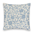 Erin and Ben Co. Paige Floral Blue Quilted 20" Pillow