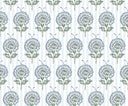 June Floral Blue Quilted Travel Case