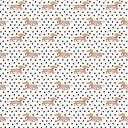Dachshund Dots Game Day Black/Red Quilted Weekender Duffle Bag