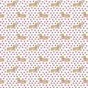 Dachshund Dots Game Day Maroon Hot Tools Bag