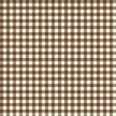 Abigail Gingham Chocolate Quilted Makeup Bag
