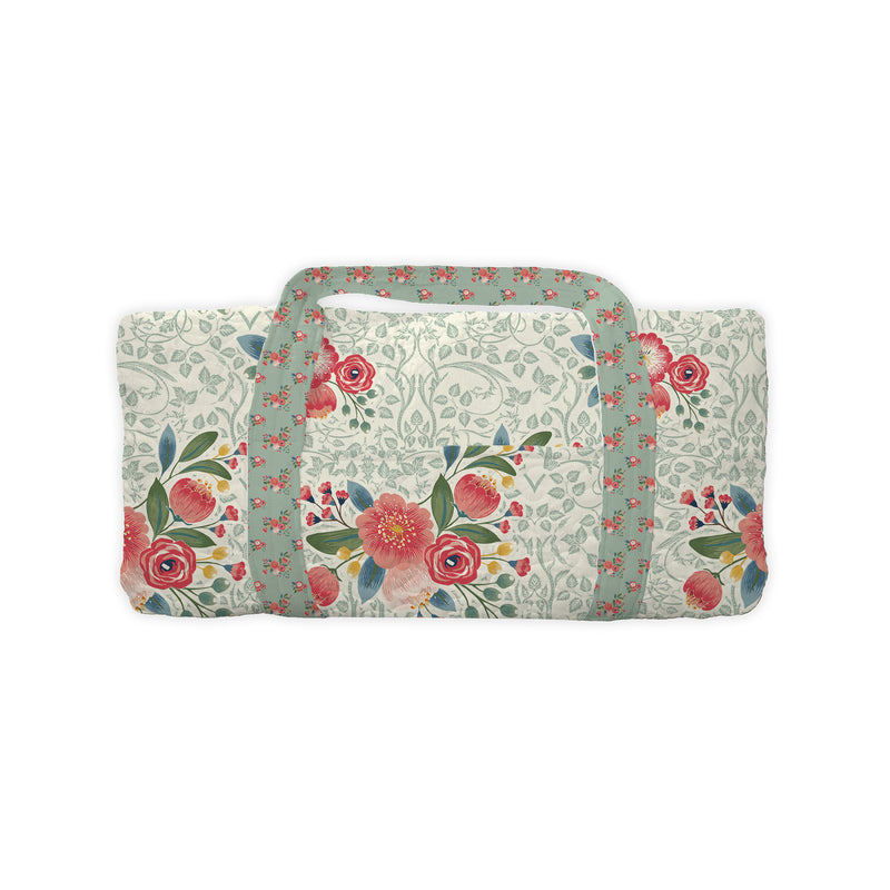 Erin and Ben Co. Zara Floral Linen Weekender Duffle Bag