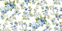 Juliette Floral Blue Quilted Cate Vest