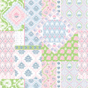 Laramie Patchwork Light Blue Quilted Duster