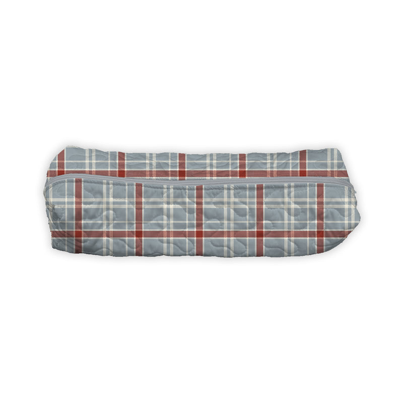 Erin and Ben Co. Willow Plaid Blue Hot Tools Bag