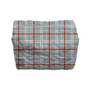 Erin and Ben Co. Willow Plaid Blue Quilted Makeup Bag