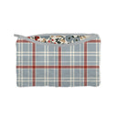Erin and Ben Co. Willow Plaid Blue Quilted Makeup Bag