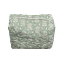 Erin and Ben Co. Clover Sage Quilted Makeup Bag