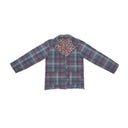 Erin and Ben Co. Magnolia Plaid Blue Snap Jacket