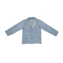 Erin and Ben Co. River Plaid Blue Snap Jacket
